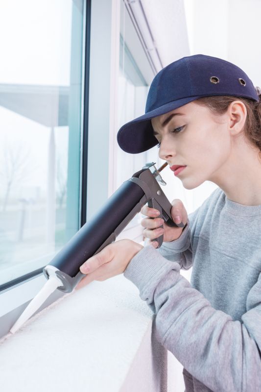 Close-up of Sealed Window Edge